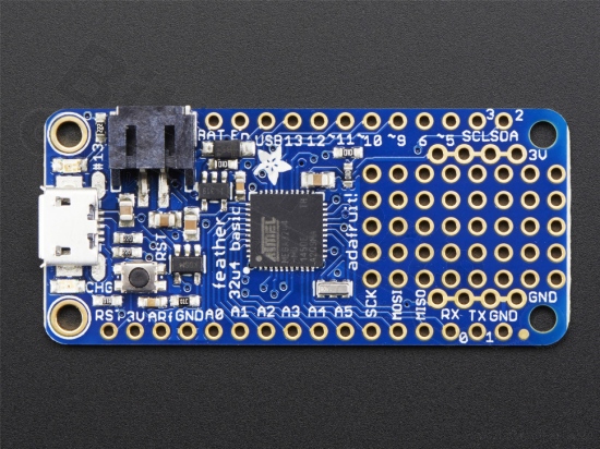 Adafruit Feather 32u4 Basic Proto - Adafruit 2771